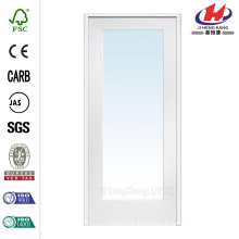 30 in. x 80 in. Classic Clear Glass 1-Lite Composite Prehung Interior French Door